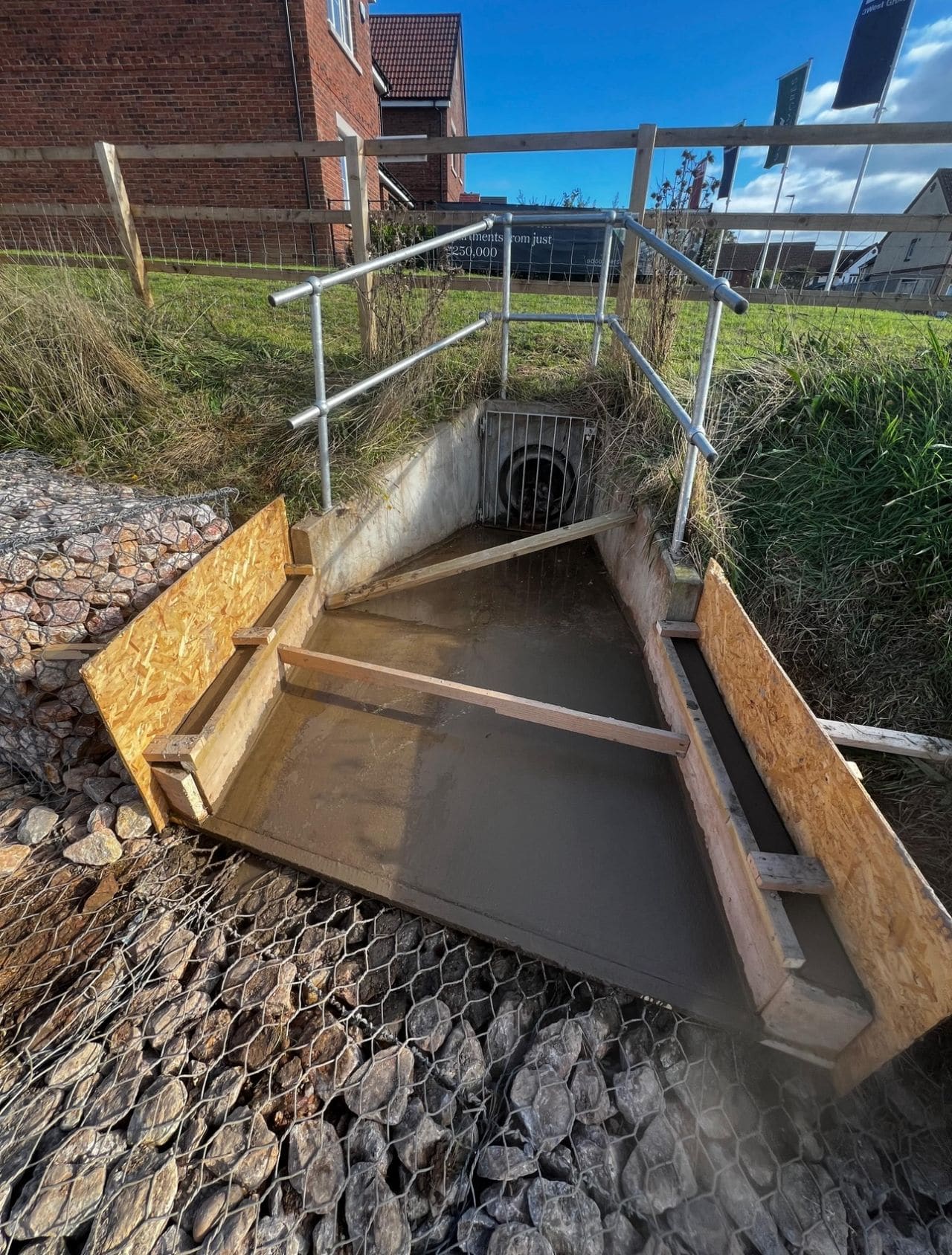 drainage systems groundworks project in devon