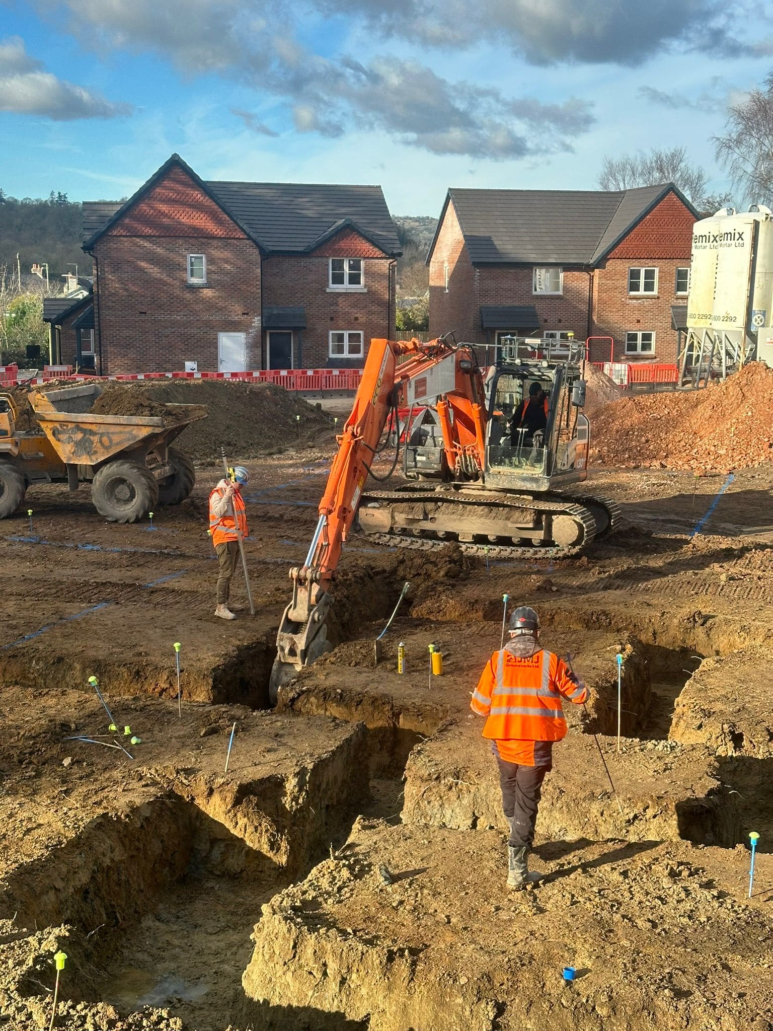 jmj groundworks laying footings and foundations
