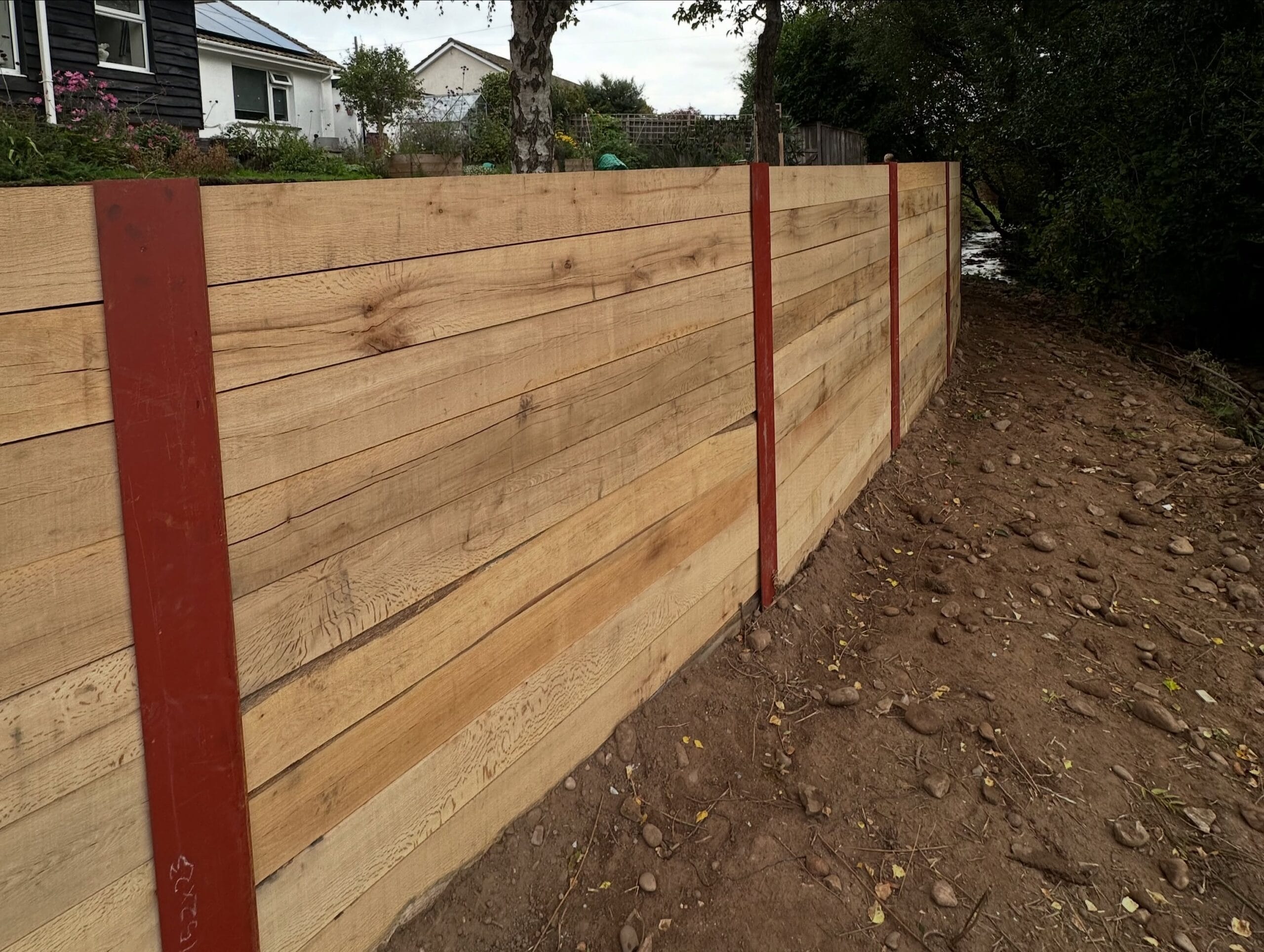 retaining wall in exeter
