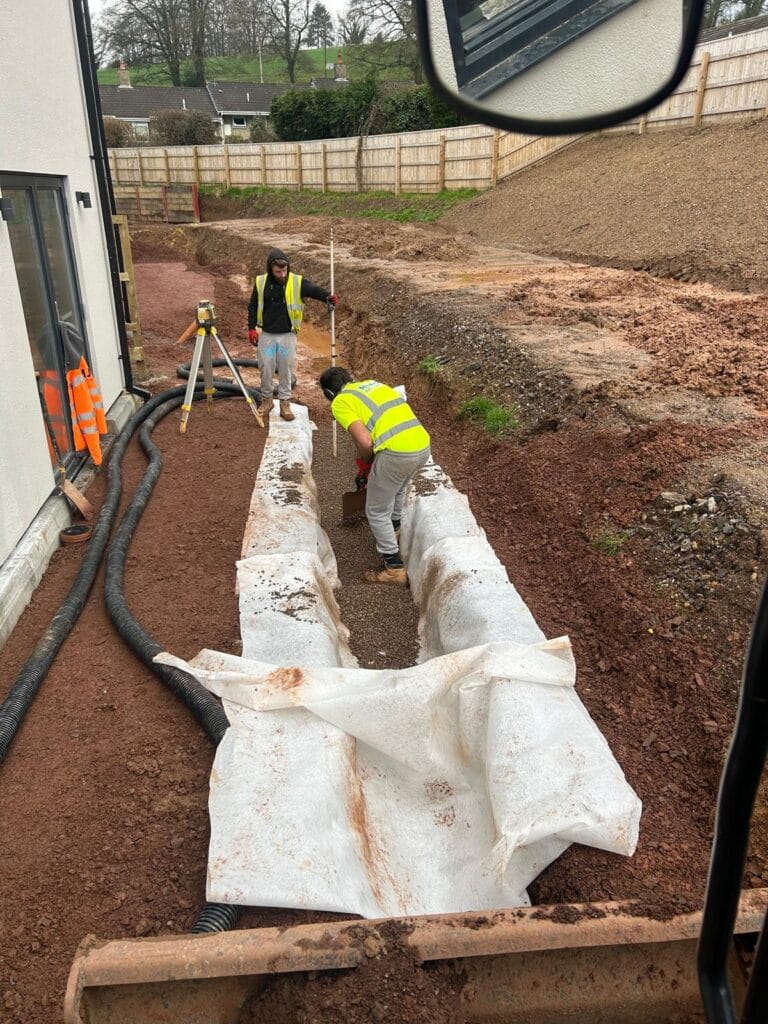 groundworkers at bampton devon site